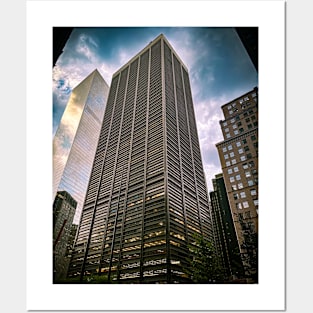 Financial District Skyscraper Manhattan NYC Posters and Art